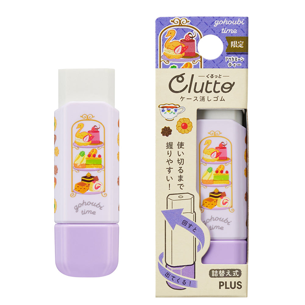 Plus Pasty Rotating Retractable Eraser ER-0111-P Refillable Reusable Hexagonal Eraser Plasticizer Free No PVC Easy to Carry