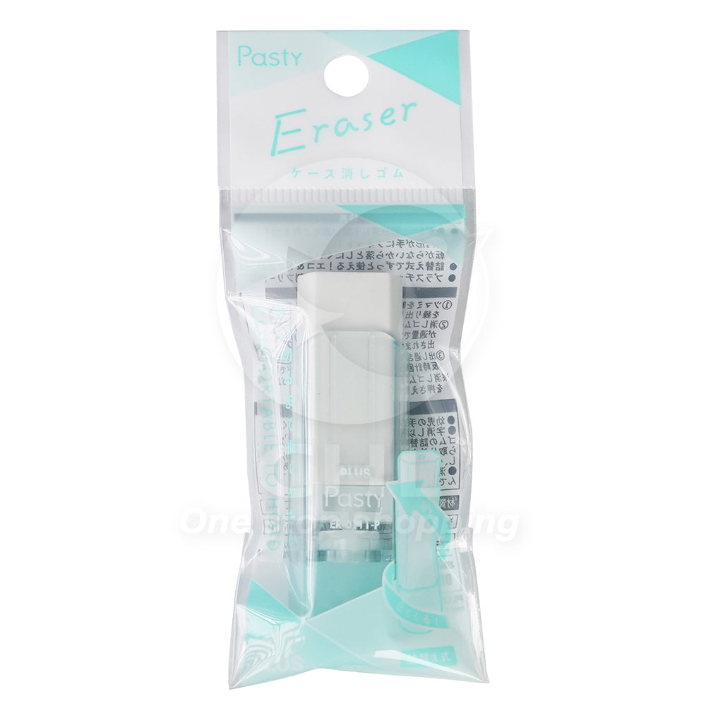 Plus Pasty Rotating Retractable Eraser ER-0111-P Refillable Reusable Hexagonal Eraser Plasticizer Free No PVC Easy to Carry