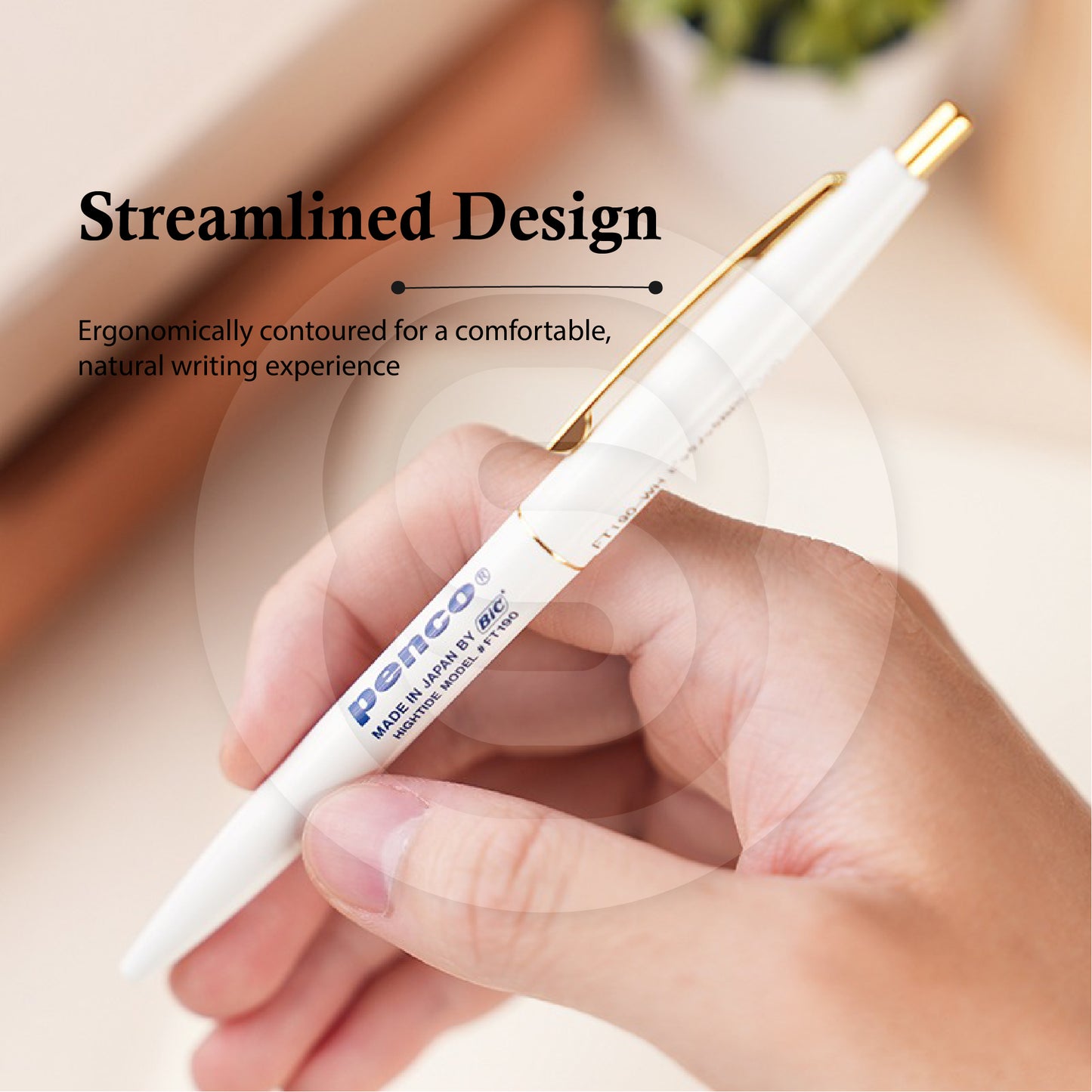 (Pre-Order) HIGHTIDE PENCO Knock Ballpoint Pen 0.5mm FT190