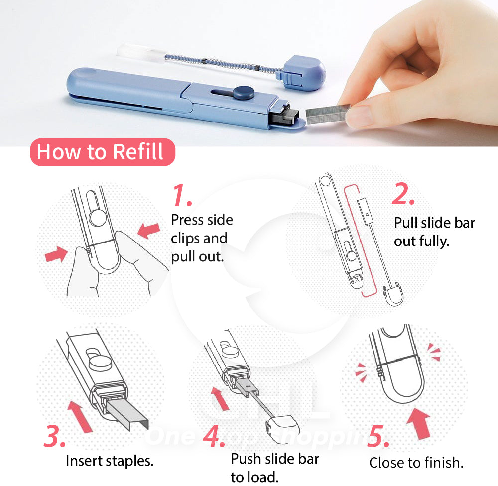 Max Motick HD-10SK mobile stapler lightweight lightweight portable pen stapler MAX office quality stationery