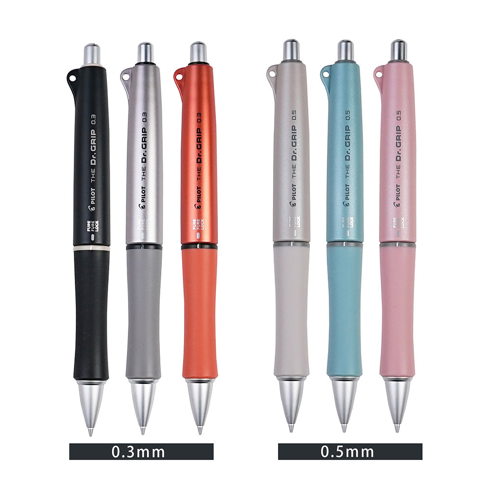 Pilot HDGL-50R 0.5mm Dr. Grip Classic Color Soft Relaxing Color HDGL-90R 0.5mm Mute Mechanical Pencil Office Study - CHL-STORE 