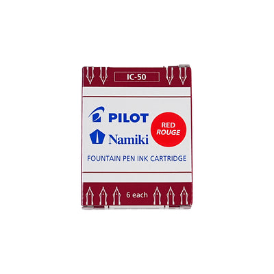 PILOT FOUNTAIN PEN CASSETTE INK 6 IN-BLACK