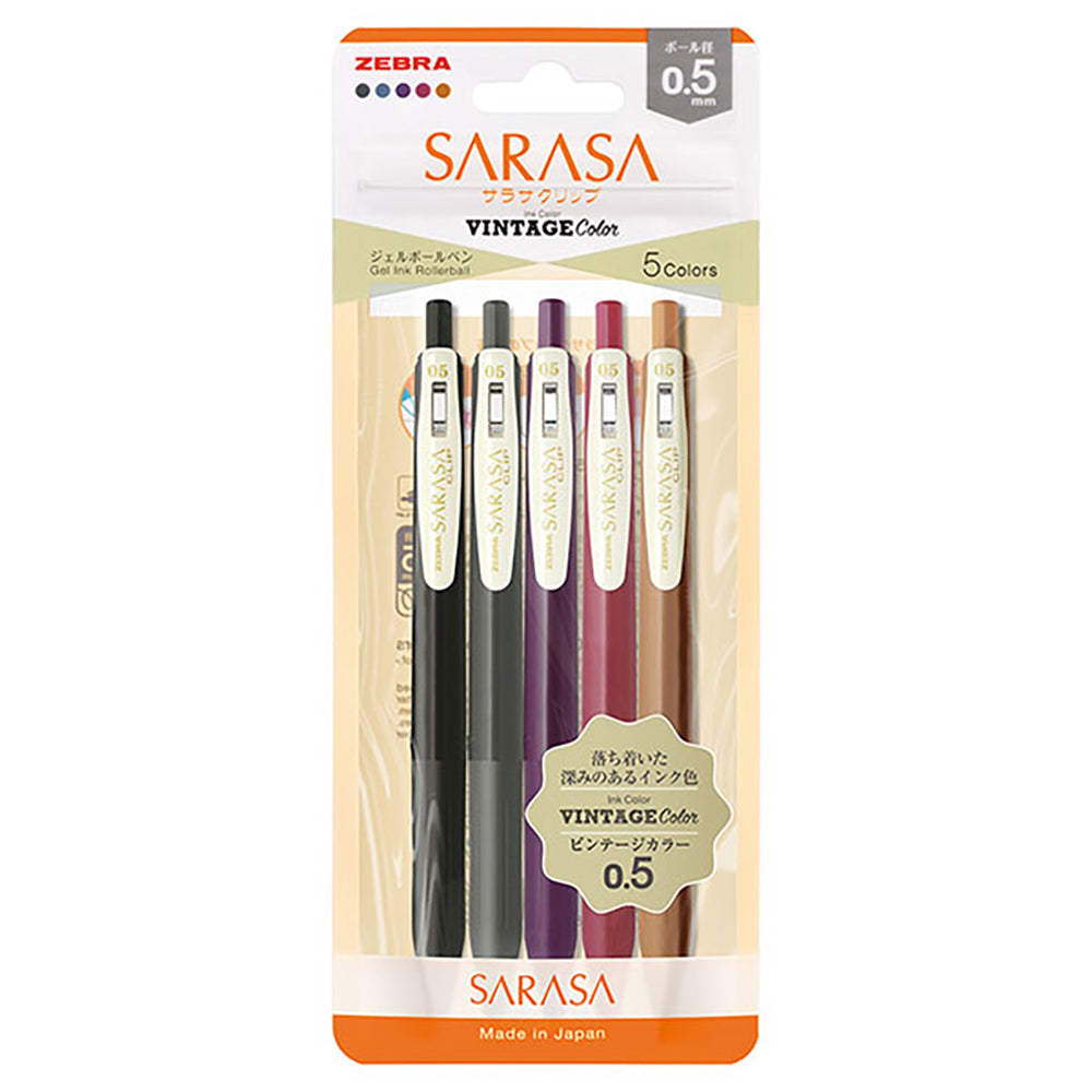 ZEBRA SARASA Vintage Color 0.5mm Vintage Color Gel Pen JJ15 - CHL-STORE 