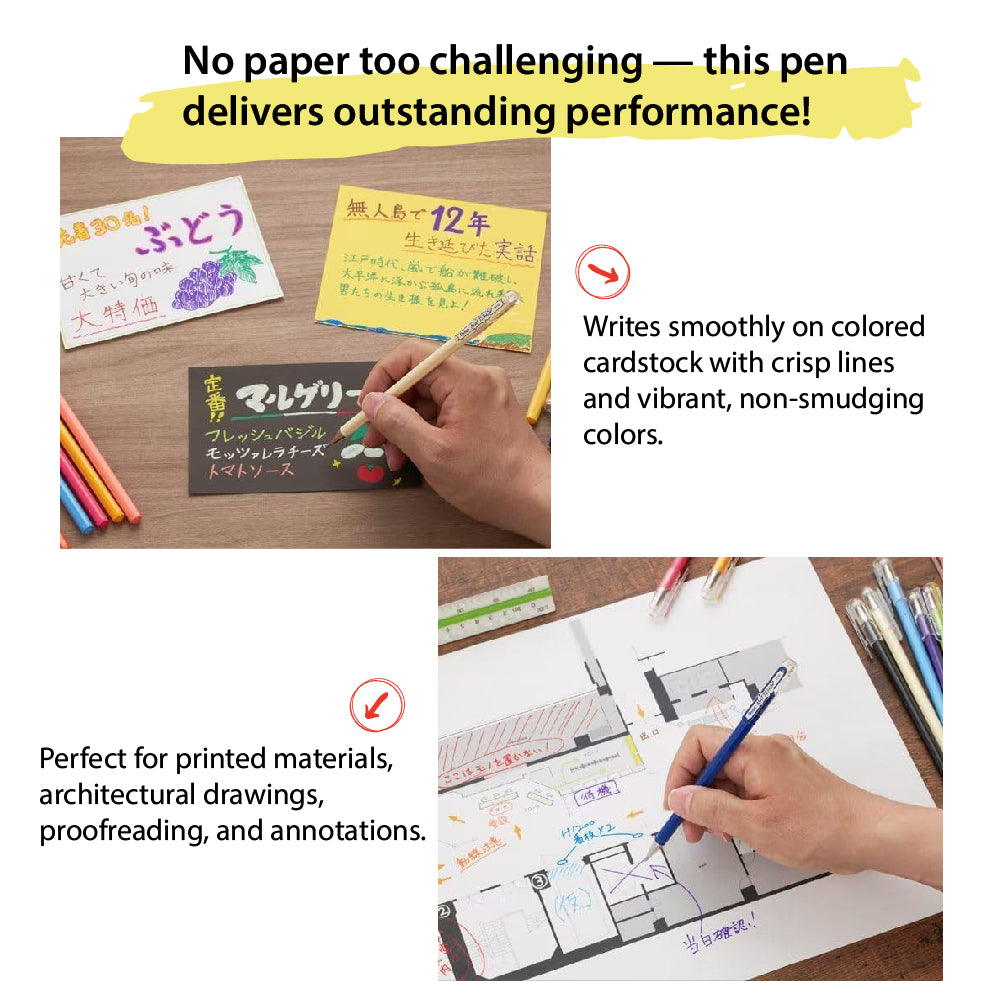 Pentel Mattehop colorful high-color pens, sweet colors, 1.0mm, 7-pack, matte color, deep and vivid, pocket card, photo
