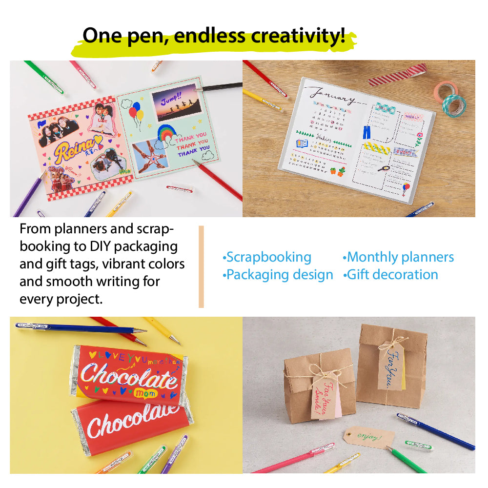 Pentel Mattehop colorful high-color pens, sweet colors, 1.0mm, 7-pack, matte color, deep and vivid, pocket card, photo