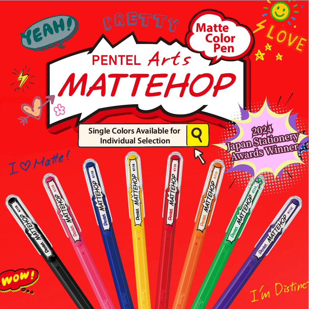 (Pre-Order) PENTEL MATTEHOP 1.0mm gel ink ballpoint pen K110