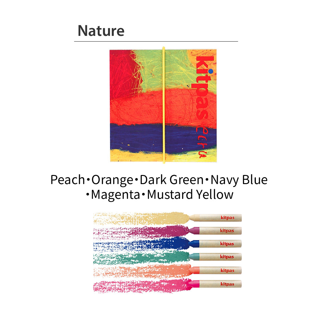 Kitpas Rice Water Crayons 6 Colors Non-toxic Children's Design Child-friendly Creative Doodling Artist ecru Super Easy Cleanup