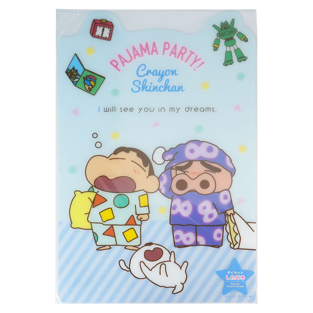 T'S FACTORY Crayon Shin-chan pad purple green yellow red school supplies children's stationery