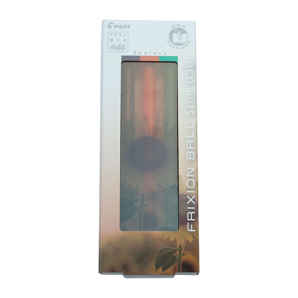 PILOT FRIXION BALL3 Slim 0.38mm 3-color friction pen seasonal limited color Japanese textured stationery LKFBSUFTS23
