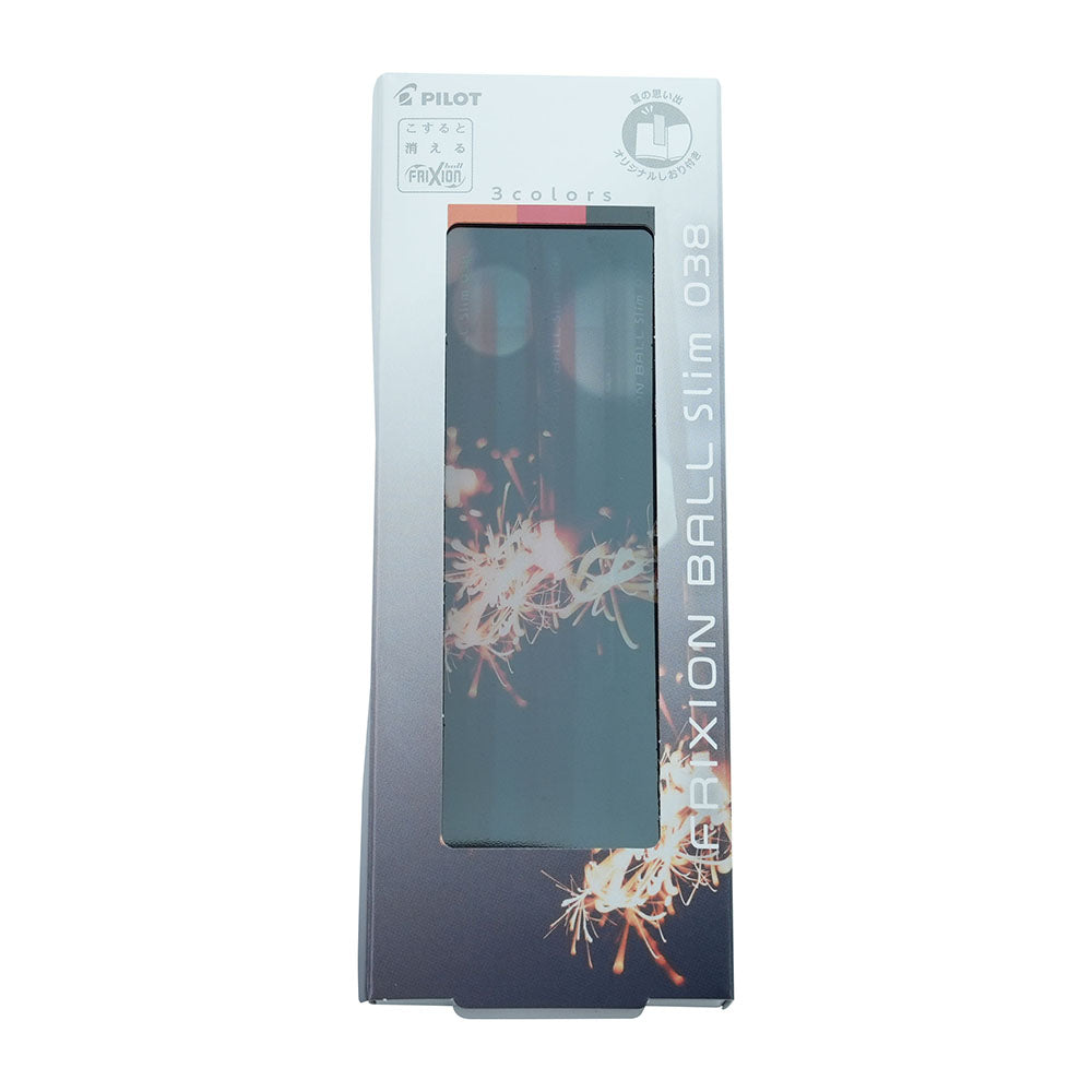 PILOT FRIXION BALL3 Slim 0.38mm 3-color friction pen seasonal limited color Japanese textured stationery LKFBSUFTS23