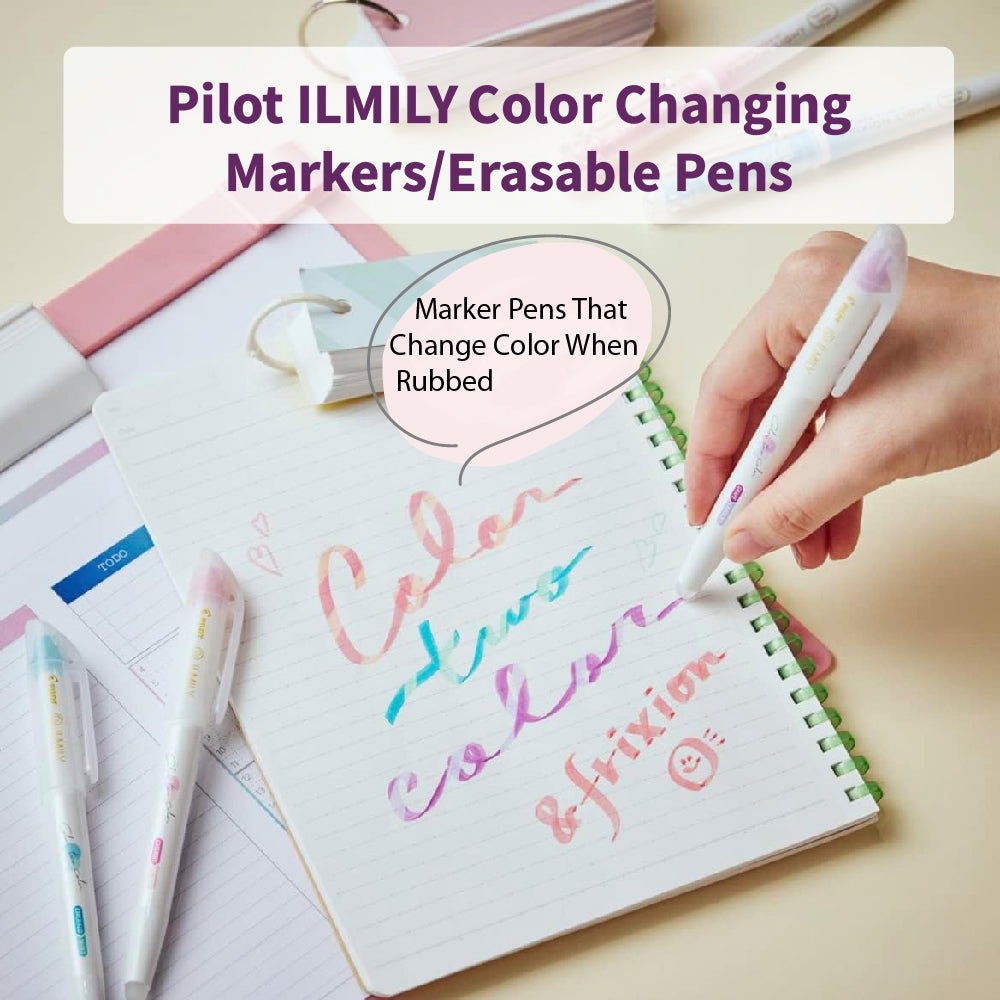 Pen Color Changing PILOT ILMILY COLOR TWO COLOR New Arrival Multicolor Friction Disappearing Student Girls Creativity School Office Stationery Art LIL-25S4 - CHL-STORE 