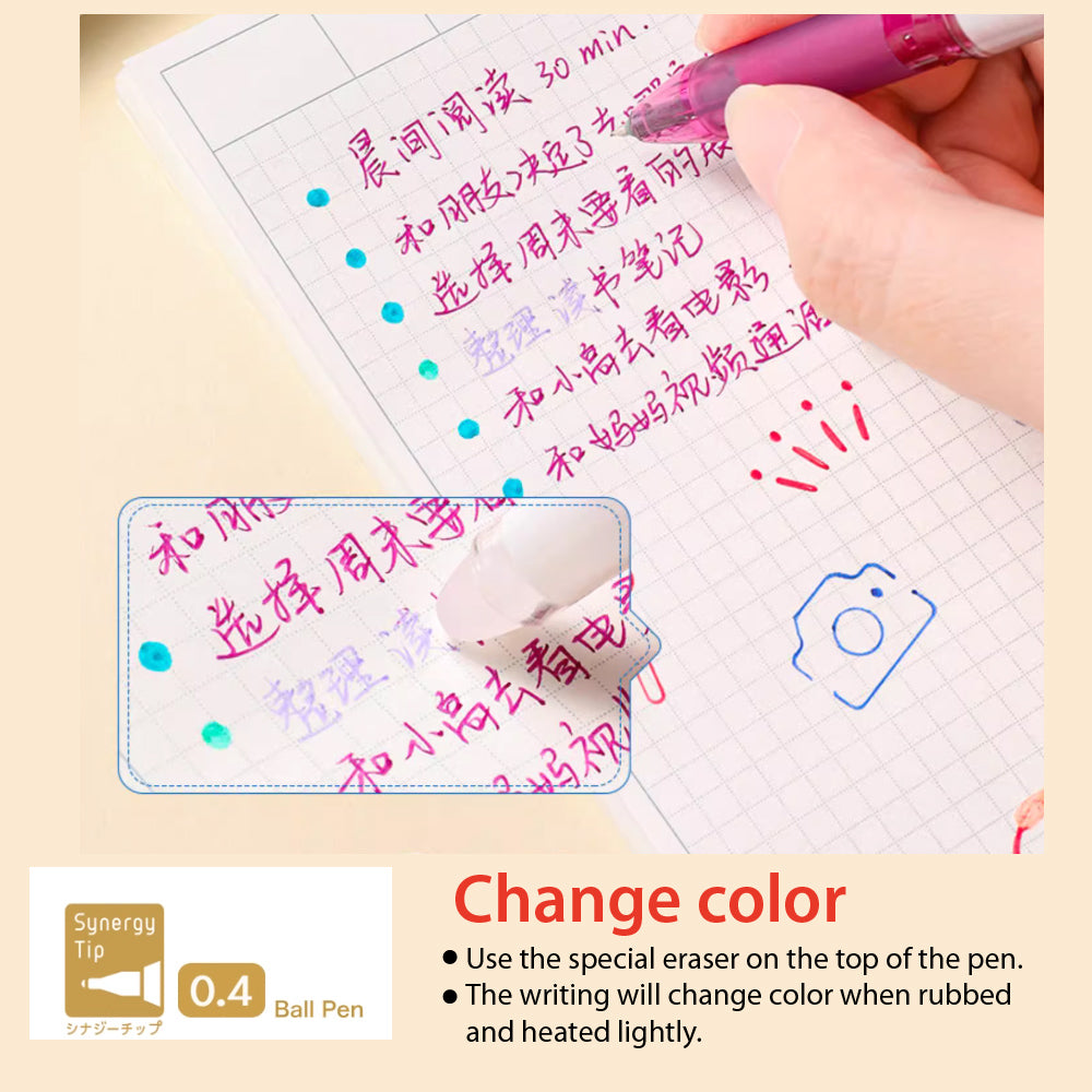 Pen Color Changing PILOT ILMILY COLOR TWO COLOR New Arrival Multicolor Friction Disappearing Student Girls Creativity School Office Stationery Art LIL-25S4 - CHL-STORE 