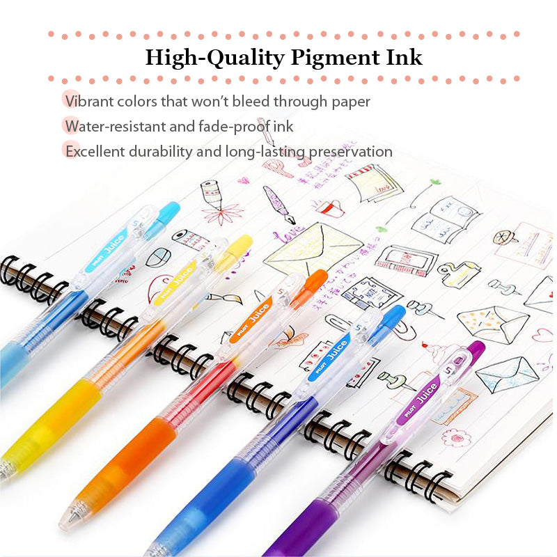 PILOT LJU-10EF juice 0.5mm Gel Pen 24 Colors Metallic Pastel Green - CHL-STORE 