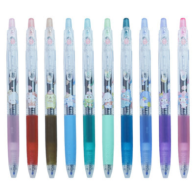 Pilot Juice Sanrio Sanrio co-branded limited edition 0.5mm gelpen Hello Kitty Cinnamoroll Kuromi Melody Pom Pom Purin five-color set
