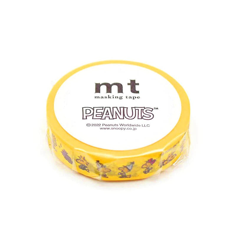 MT x PEANUTS Snoopy Co-branded Washi Tape 3rd Bomb - Confused Taco Tucker Yellow Decorative Pocket Collection Stickers MTPNUT10 - CHL-STORE 