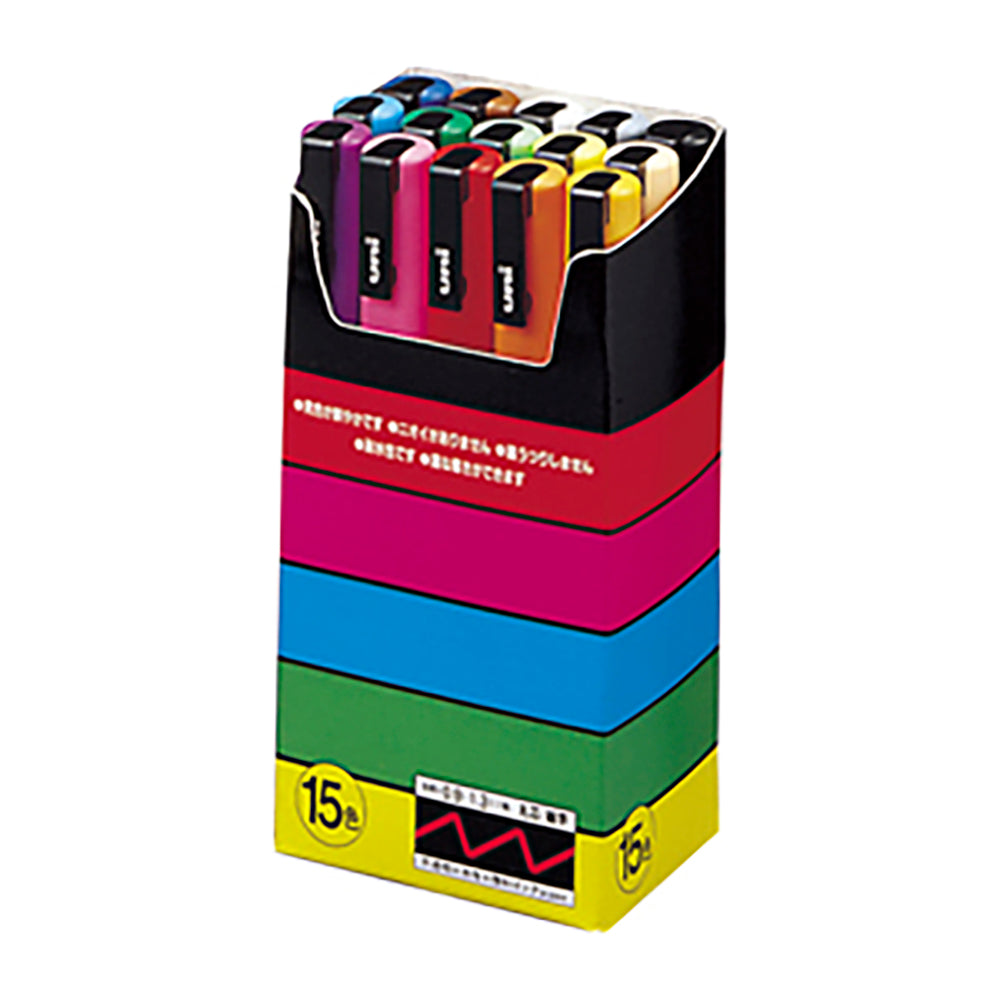 UNI POSCA 0.3MM WATER-BASED MARKER PEN-8 COLOR GROUP - CHL-STORE 