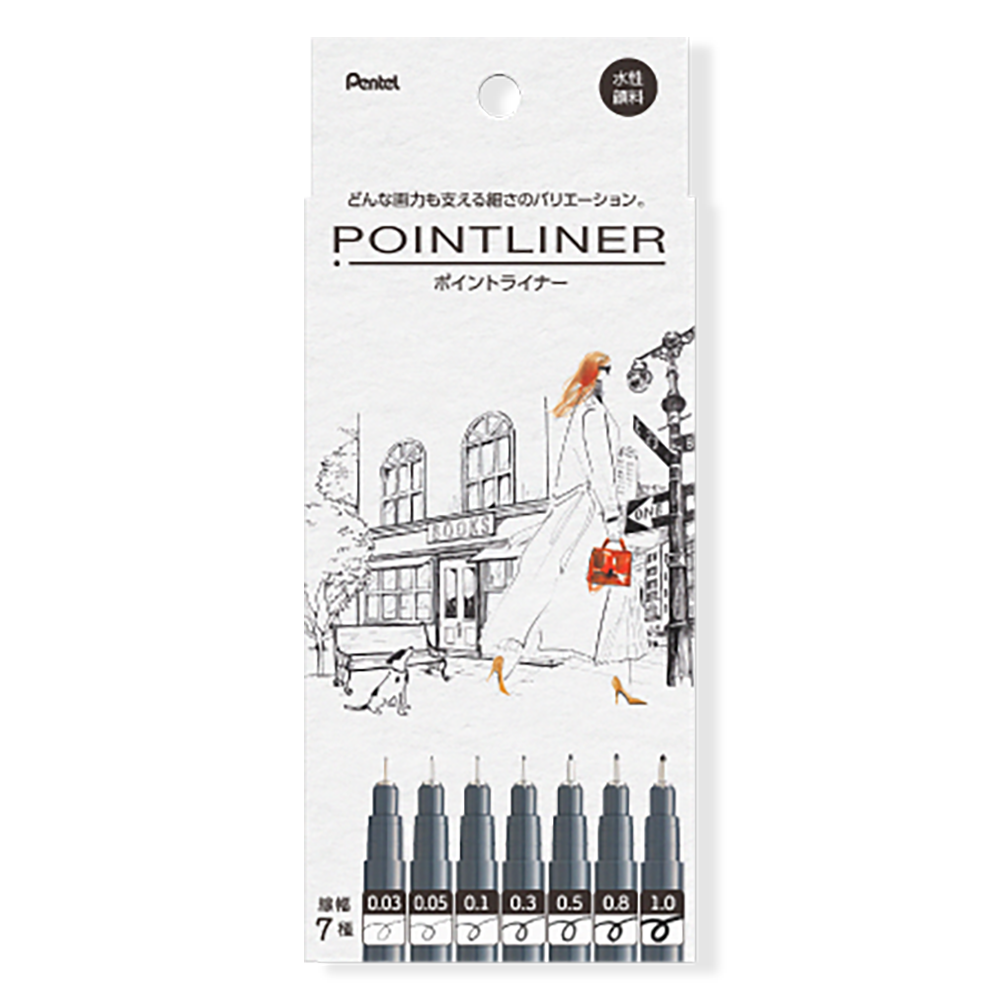 Pentel Pointliner S20P Pigment Liner Drawing Pen