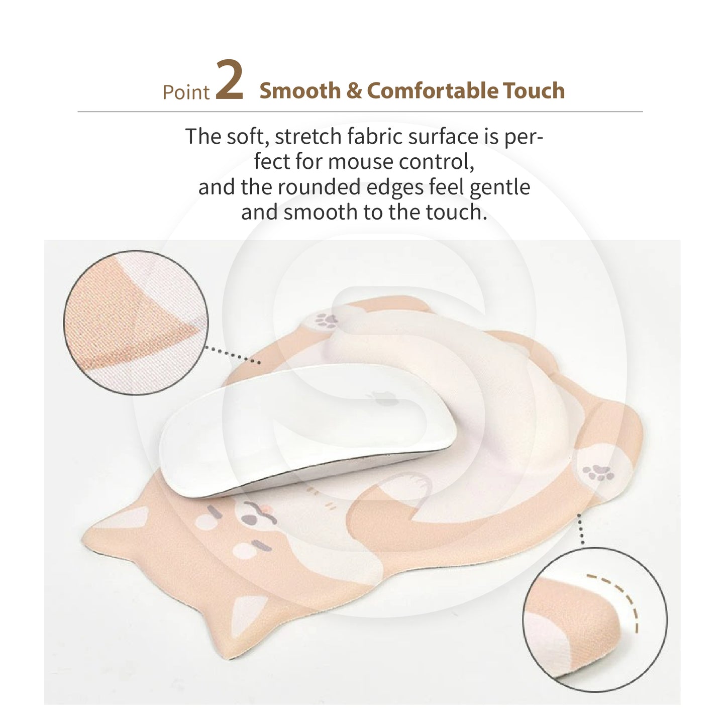 SUN-STAR Japan ONAKA Mouse Pad – Cute Animal Series