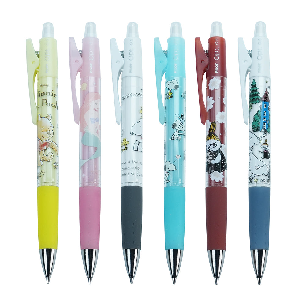 Pilot Opt Mechanical Pencil 0.5mm Disney Snoopy Moomins Student Stationery Office Stationery Children's Stationery