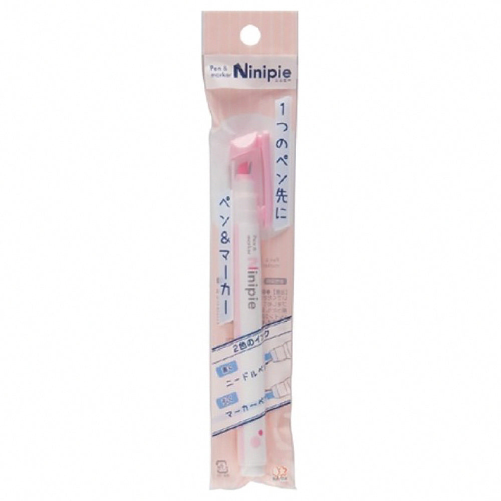 Sun-Star Ninipie Dual-Tip Pen: Japanese Highlighter & Stylus