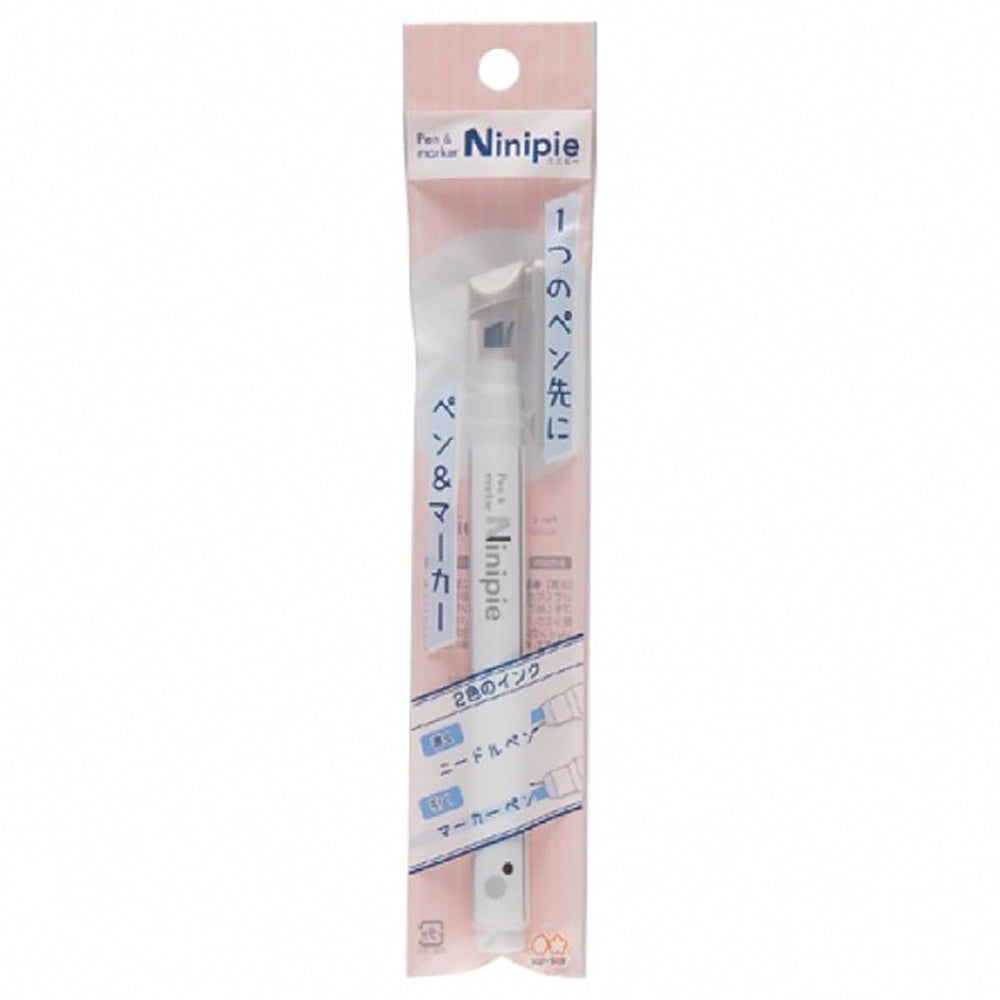 Sun-Star Ninipie Dual-Tip Pen: Japanese Highlighter & Stylus