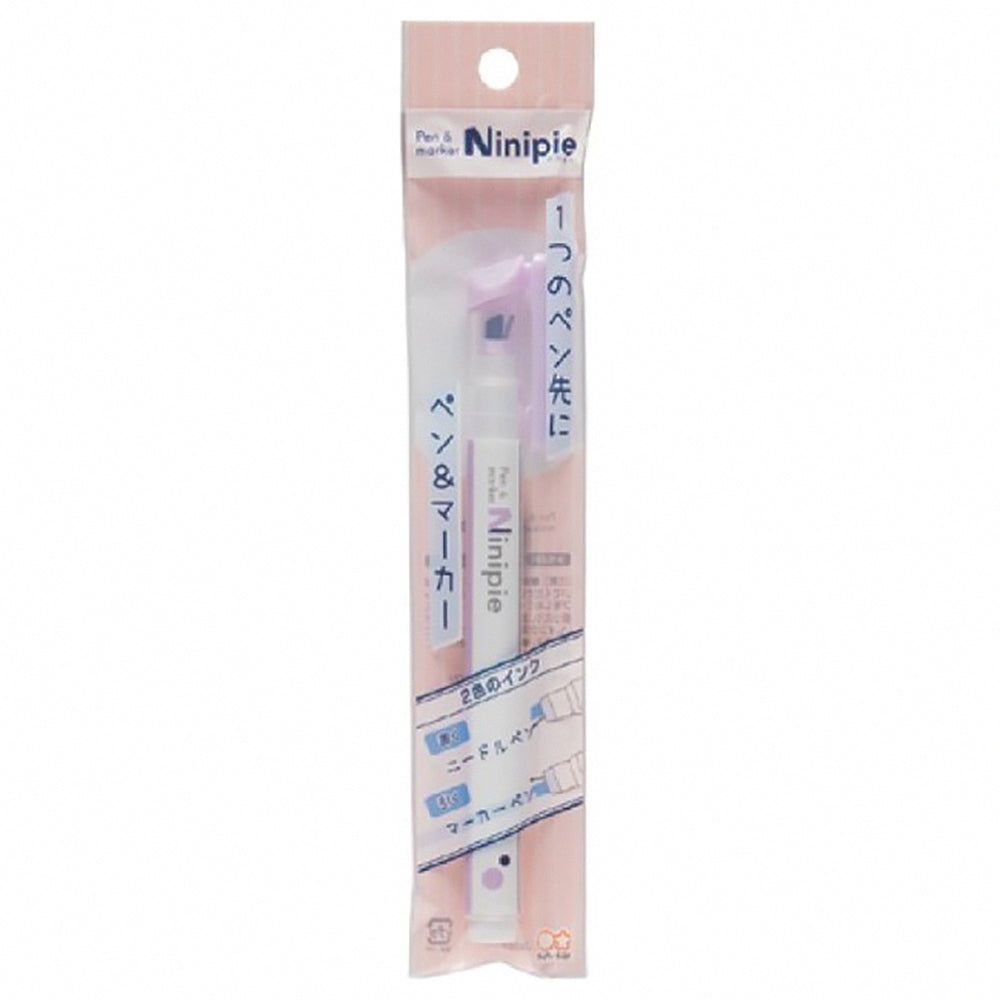 Sun-Star Ninipie Dual-Tip Pen: Japanese Highlighter & Stylus