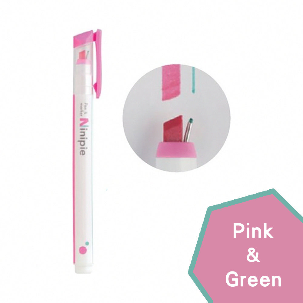 Sun-Star Ninipie Dual-Tip Pen: Japanese Highlighter & Stylus