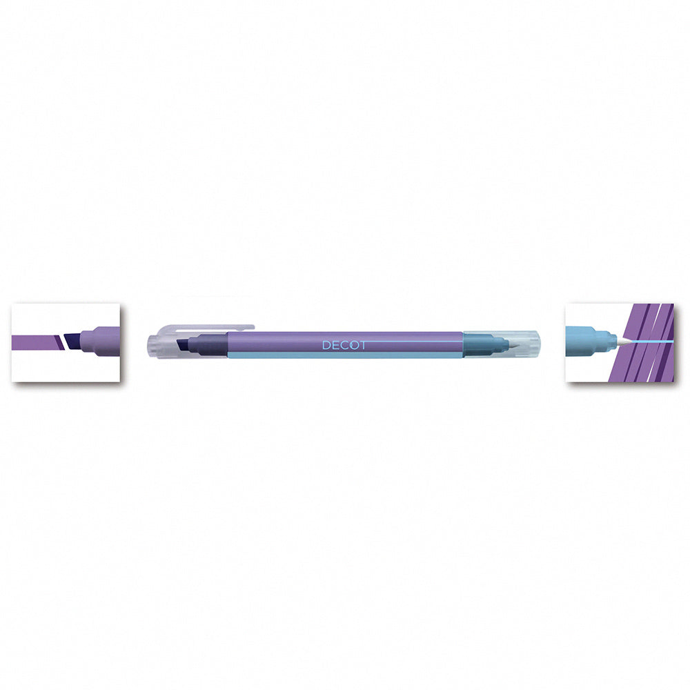 Sun-star DECOT double-ended marker color-changing pen highlighter pen Japanese stationery office study student notes