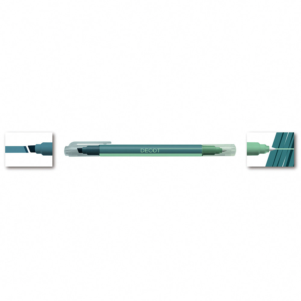 Sun-star DECOT double-ended marker color-changing pen highlighter pen Japanese stationery office study student notes