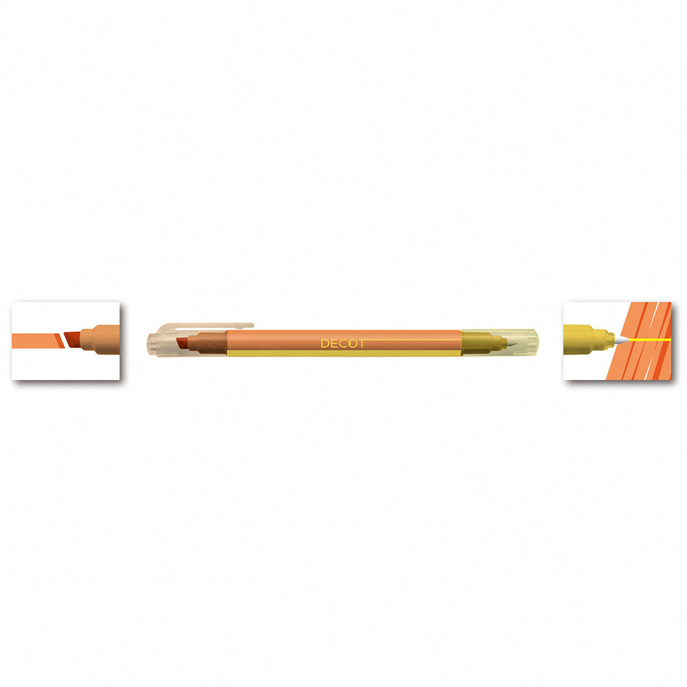 Sun-star DECOT double-ended marker color-changing pen highlighter pen Japanese stationery office study student notes