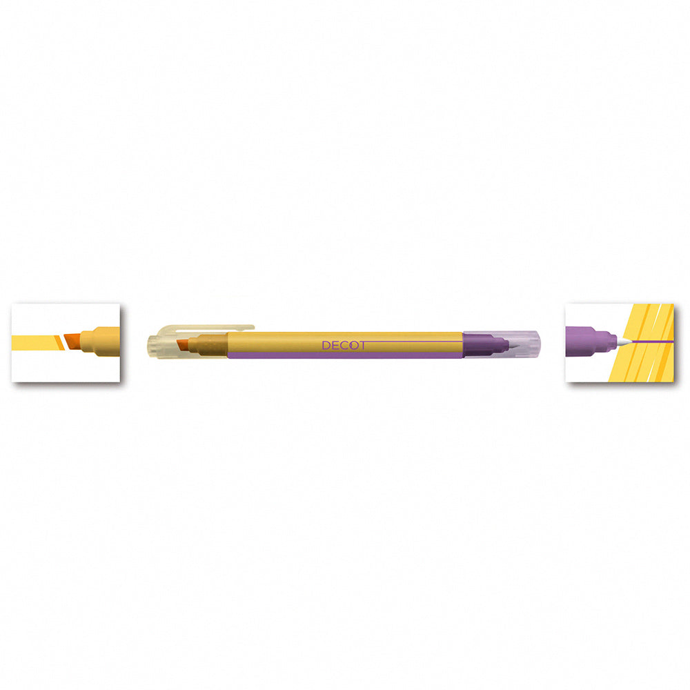 Sun-star DECOT double-ended marker color-changing pen highlighter pen Japanese stationery office study student notes
