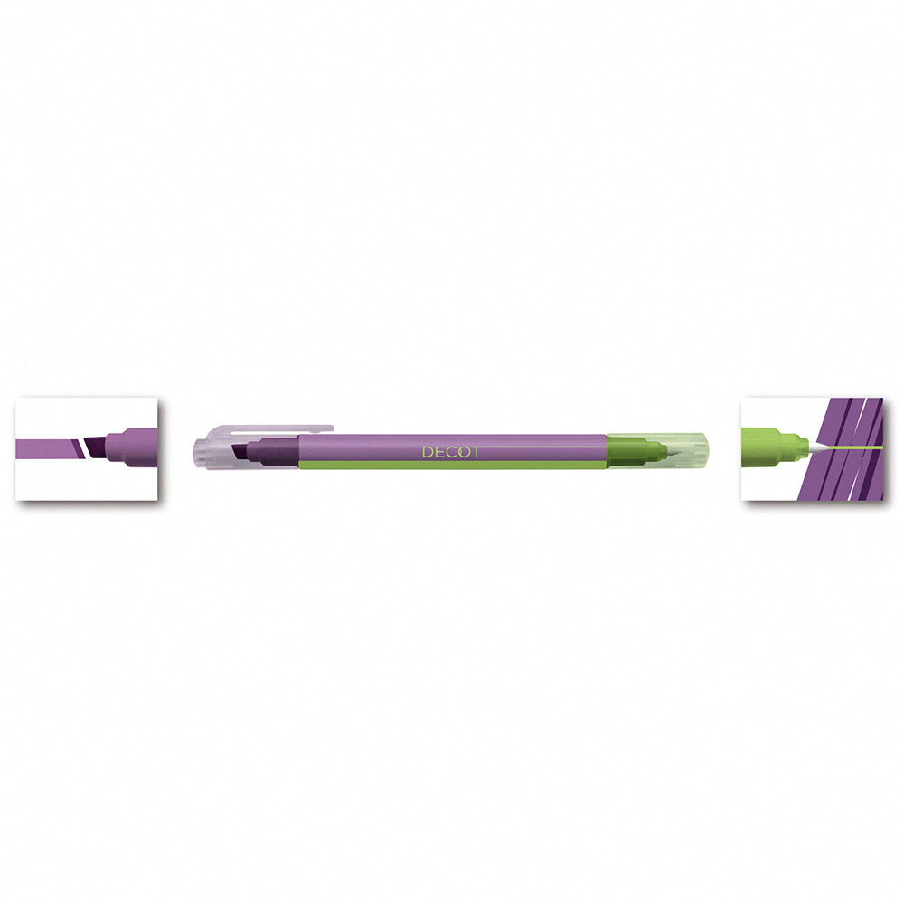 Sun-star DECOT double-ended marker color-changing pen highlighter pen Japanese stationery office study student notes