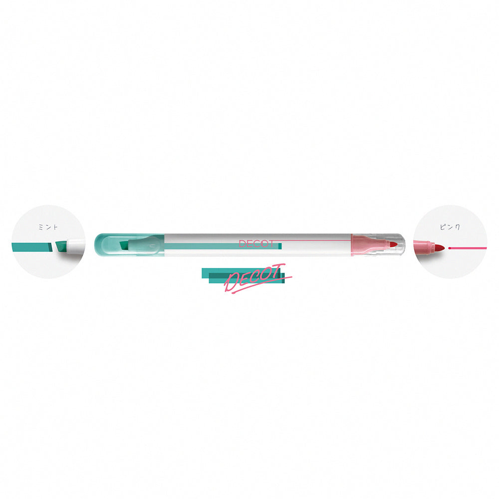 Sun-star DECOT double-ended marker color-changing pen highlighter pen Japanese stationery office study student notes