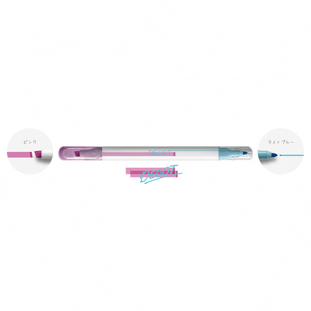 Sun-star DECOT double-ended marker color-changing pen highlighter pen Japanese stationery office study student notes