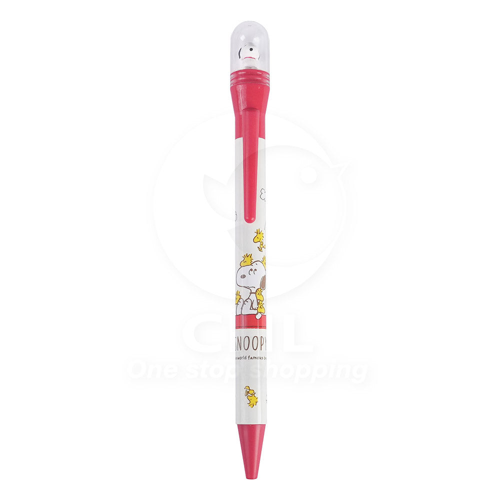 Sun-Star Snoopy obrotowy pióro boiska 0,7 mm czarny atrament S46492