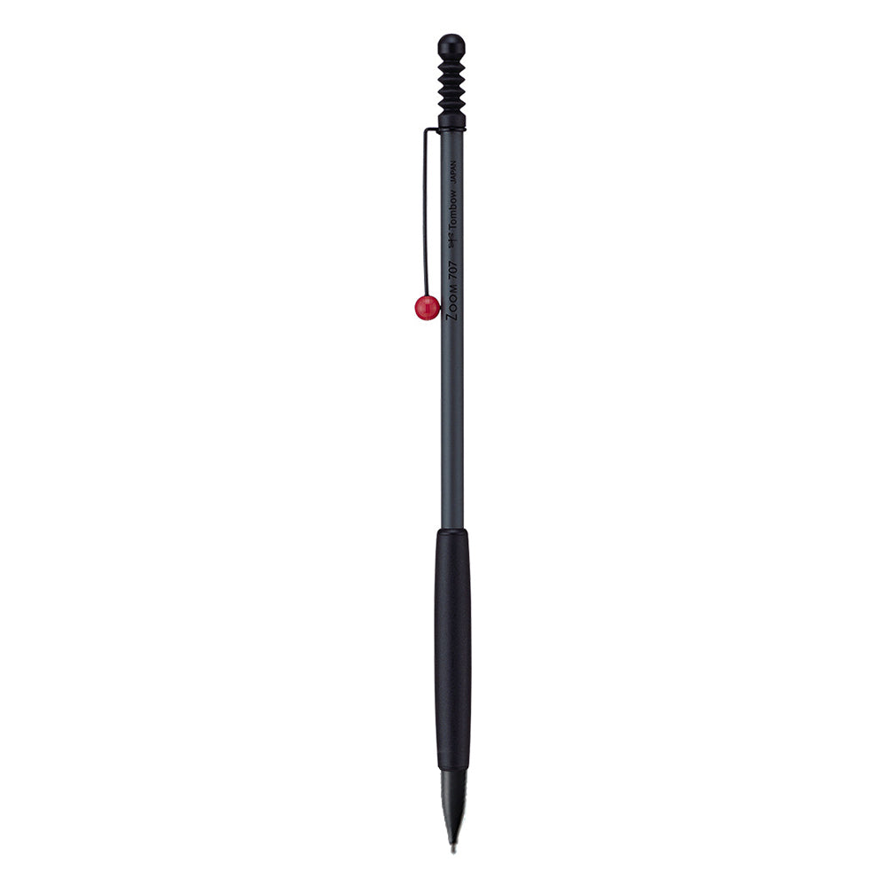 TOMBOW ZOOM 707 0.5mm Ultra-Fine Mechanical Pencil Boxed Black International Design Award Thin and Light Writing Tool Office Stationery
