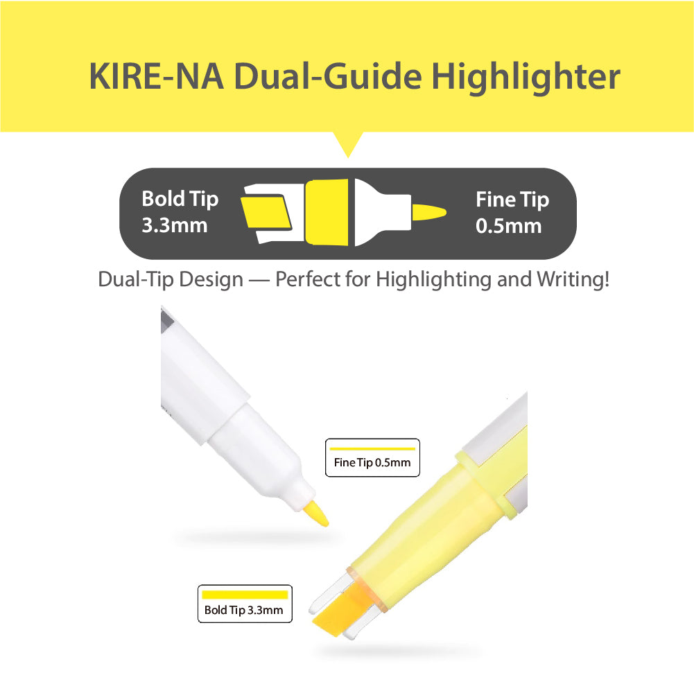 Pilot Kire-na dual-head highlighter SKIW-1 Fast Dry Stable Not easy to accumulate ink Clean lines