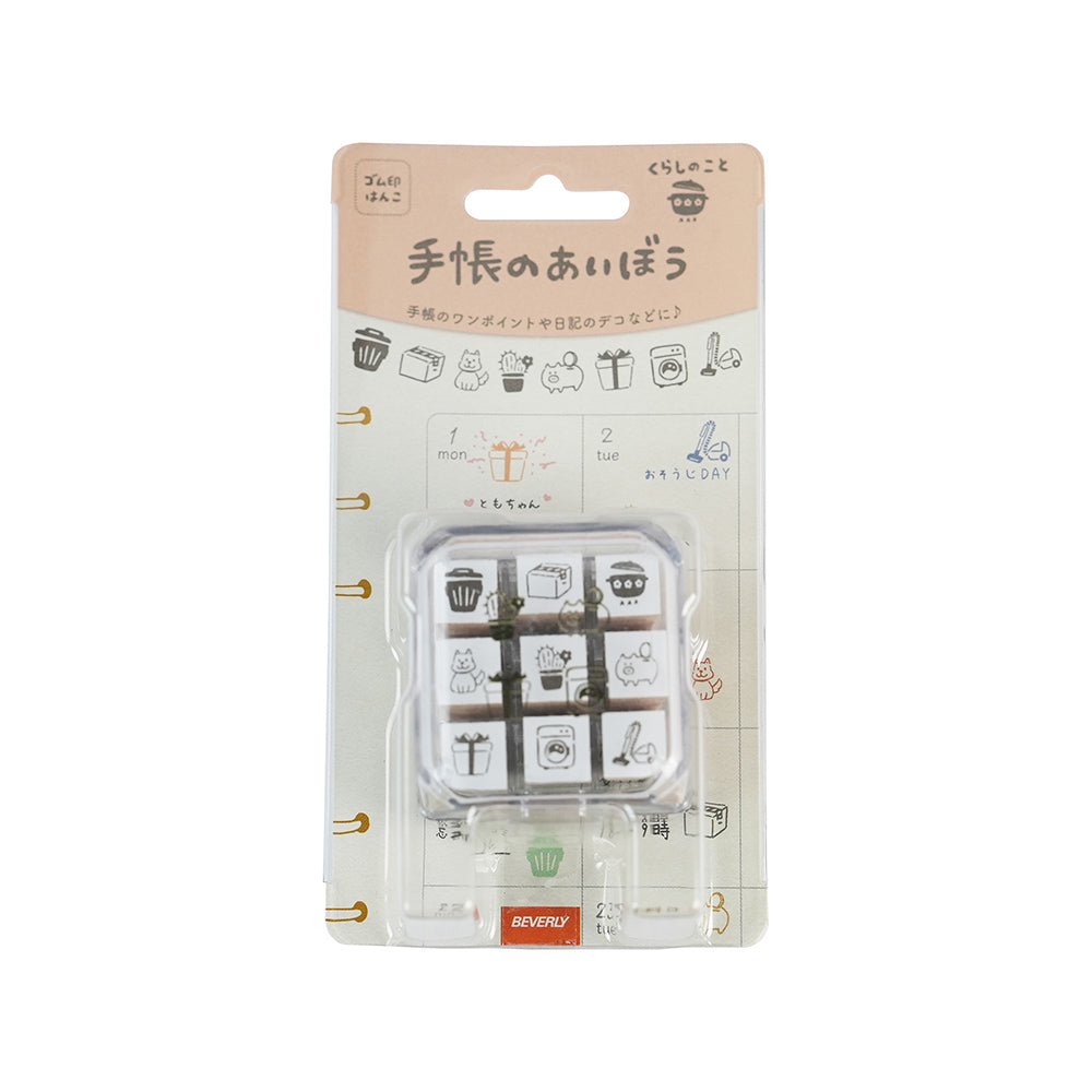 Beverly Japanese handbook notebook mimi seal wooden seal handbook good friend seal stationery creative DIY - CHL-STORE 