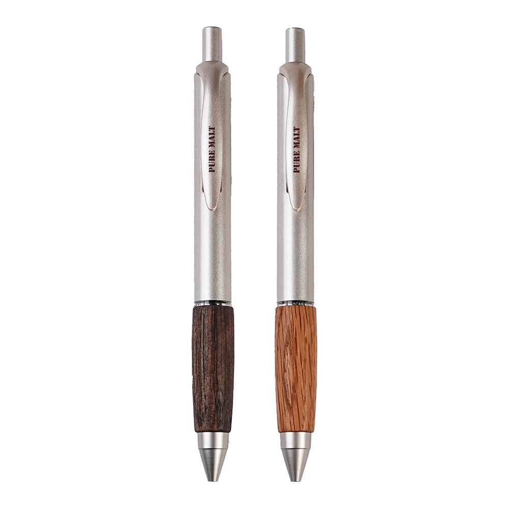 UNI Mitsubishi natural century oak hand grip 0.5mm UMN-515 press gel pen light brown dark brown office meeting writing stationery Japanese texture
