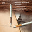 UNI Mitsubishi natural century oak hand grip 0.5mm UMN-515 press gel pen light brown dark brown office meeting writing stationery Japanese texture