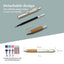 UNI Mitsubishi natural century oak hand grip 0.5mm UMN-515 press gel pen light brown dark brown office meeting writing stationery Japanese texture