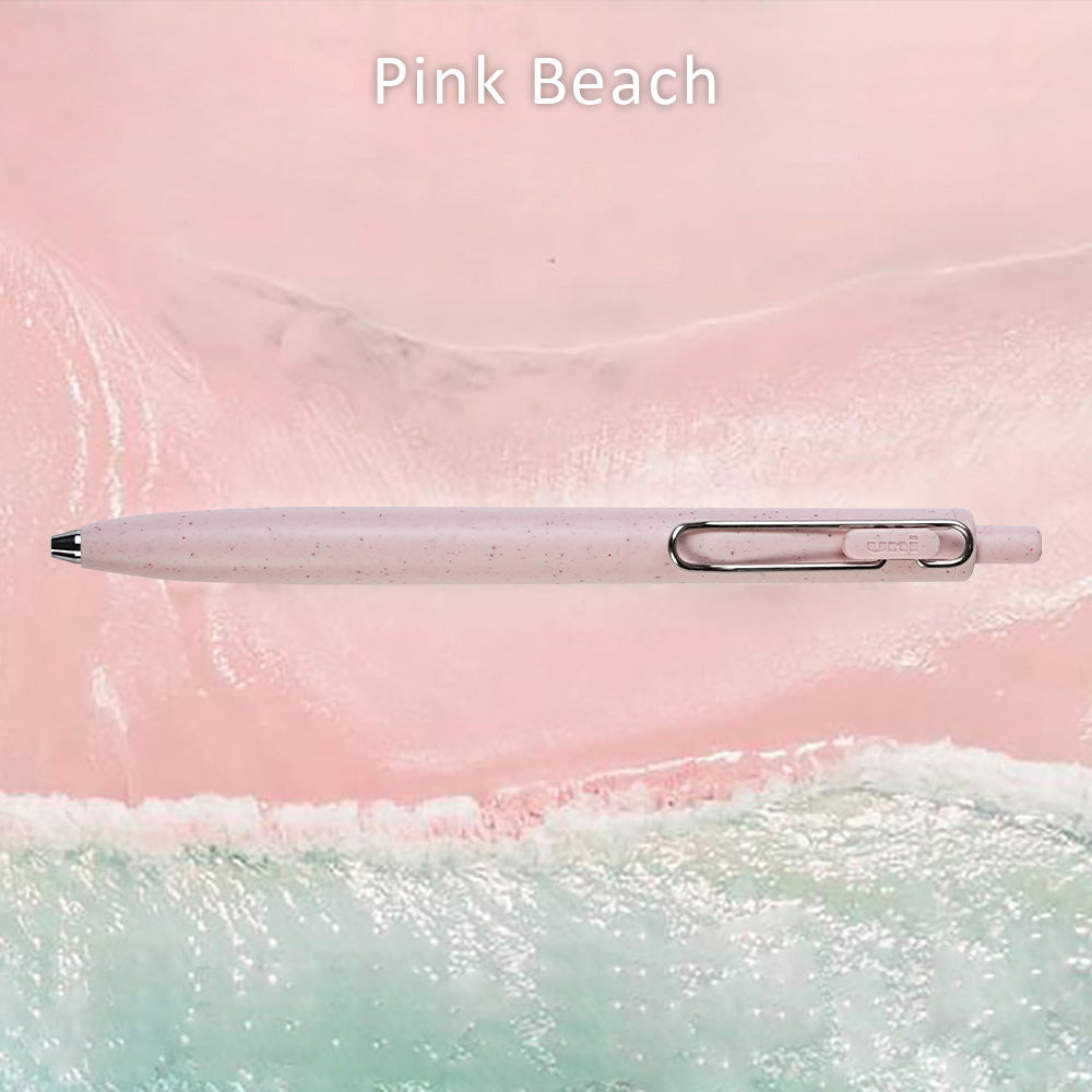 uni-ball one F limited new color earth texture thick core black ink 0.38mm0.5mm automatic ballpoint pen UMNSFT