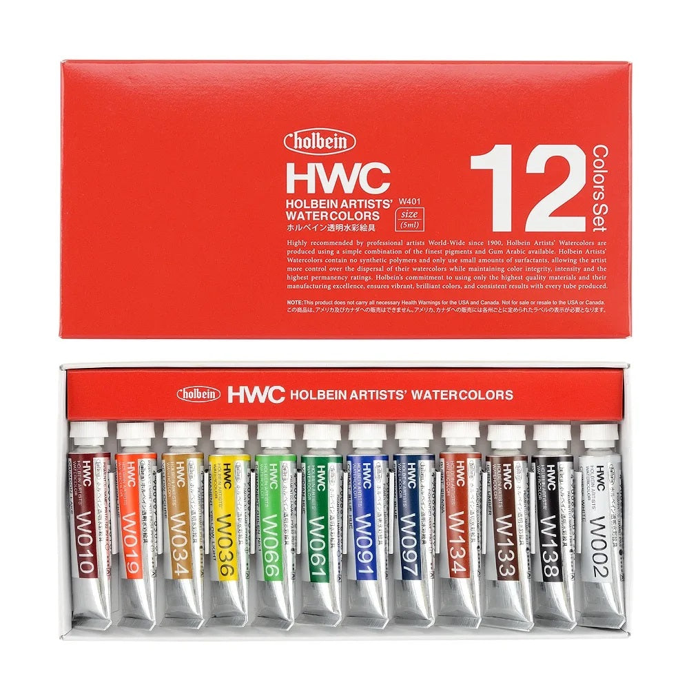 Holbein Transparent Watercolor Paint Lightfast Not Easy to Fade High Transparency Professional Grade Artist Fine Art