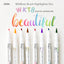 ZEBRA MILDLINER WFT8 double-headed highlighter soft-painted pen drawing marker water-based highlighter soft-headed brush extra fine - CHL-STORE 