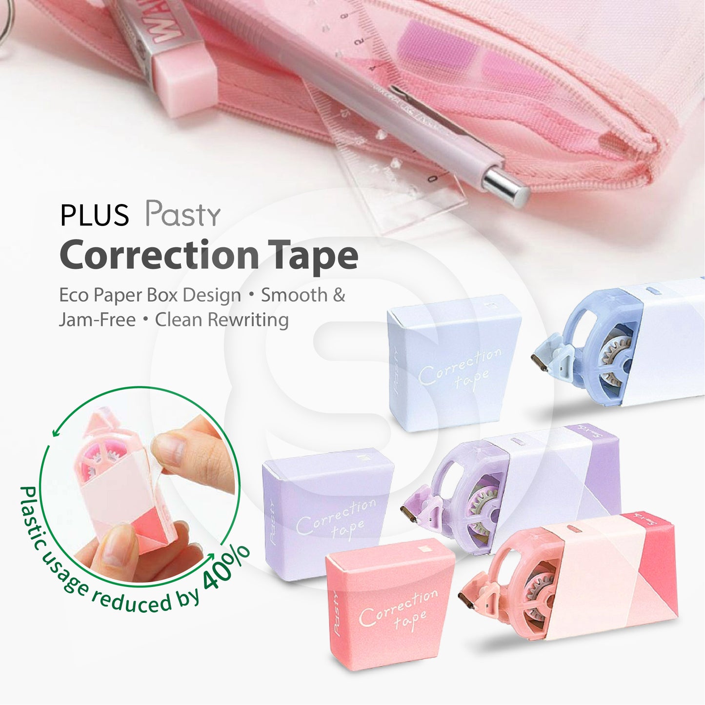 Plus Pasty Eco Dual Tape