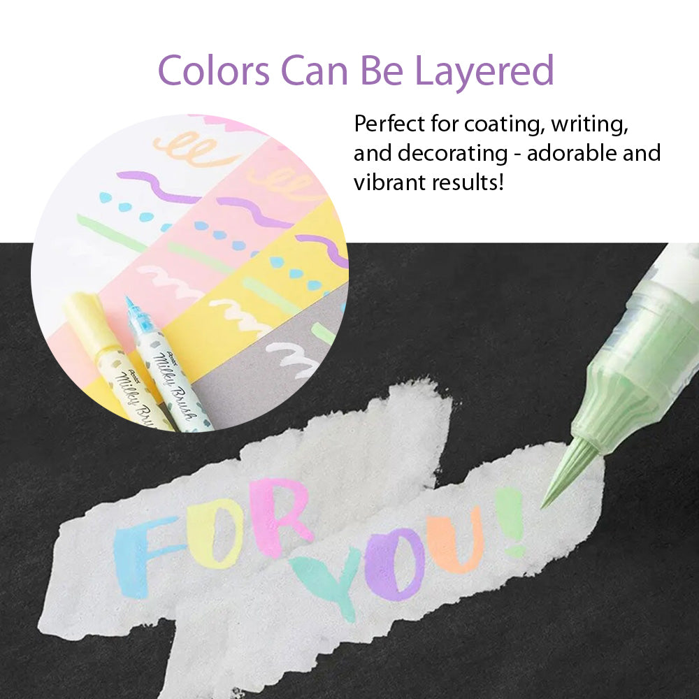PENTEL MILKY BRUSH (Free black and white picture card) XGFH-P - CHL-STORE 