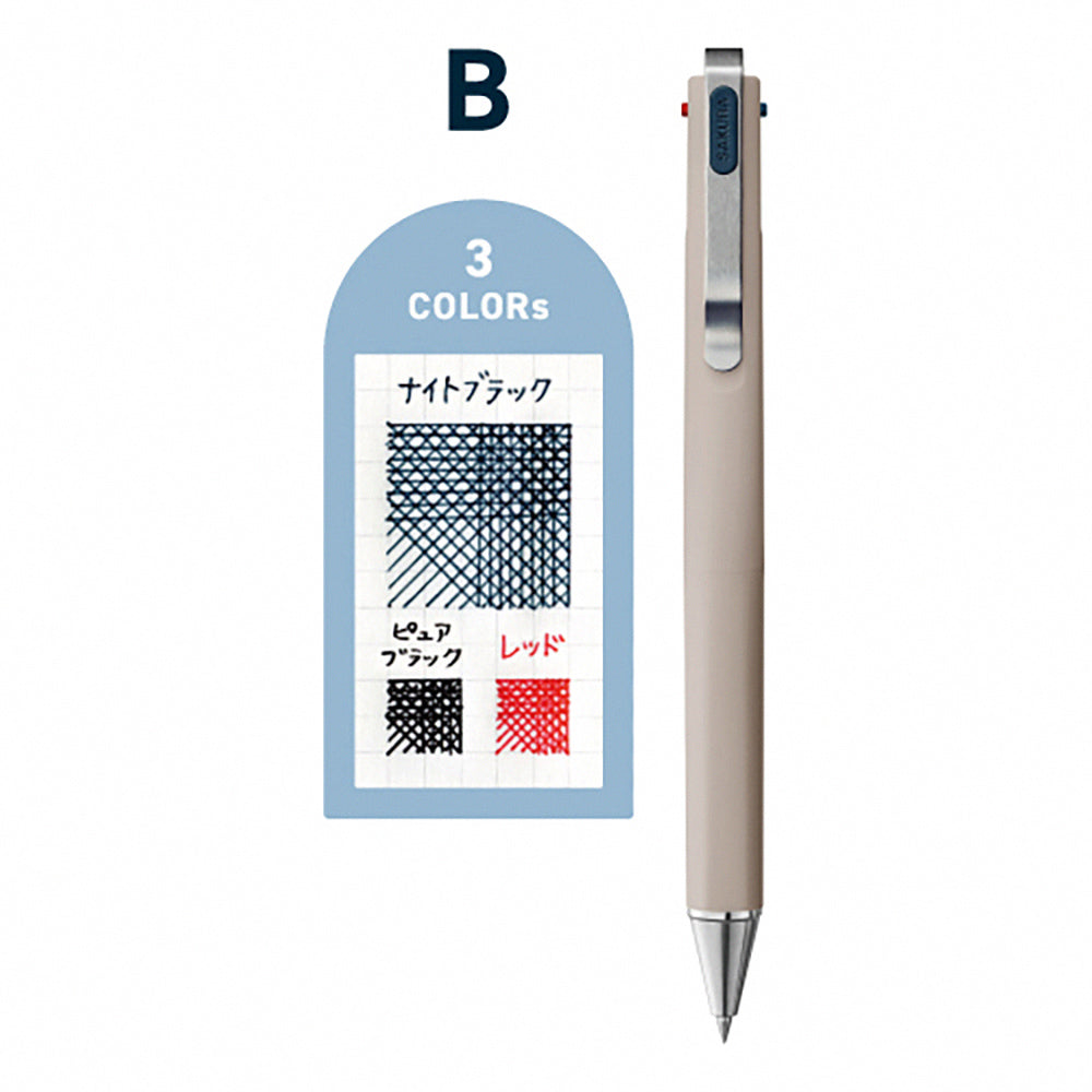 Sakura GBR20 Ballsign ID 0.4mm 0.5mm Gel Pen Ballpoint Pen Vintage Dark Ink Red Dot Design - CHL-STORE 