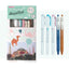 Séabra Sarasa Mildliner Pen Peann + Ballpoint Pen Limited Taisteal Taisteal 5-Color