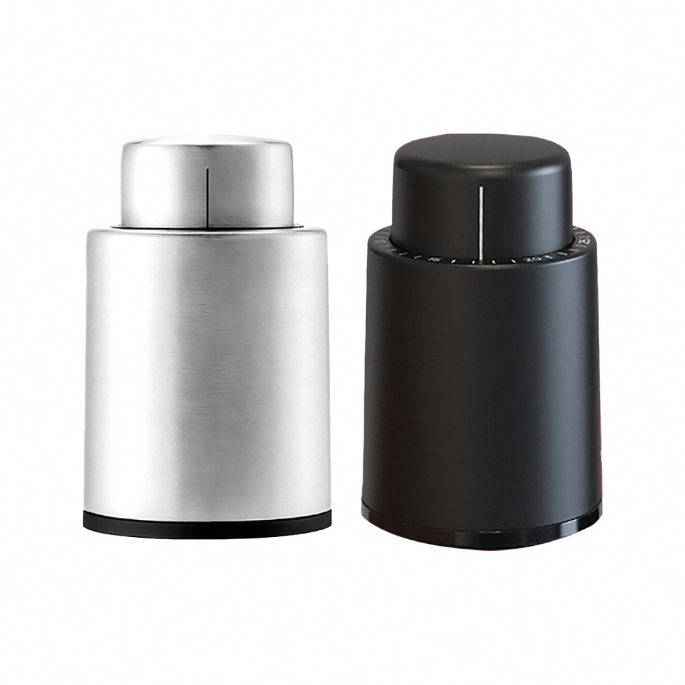 Stainless Steel Vacuum Wine Preserver with Date Scale