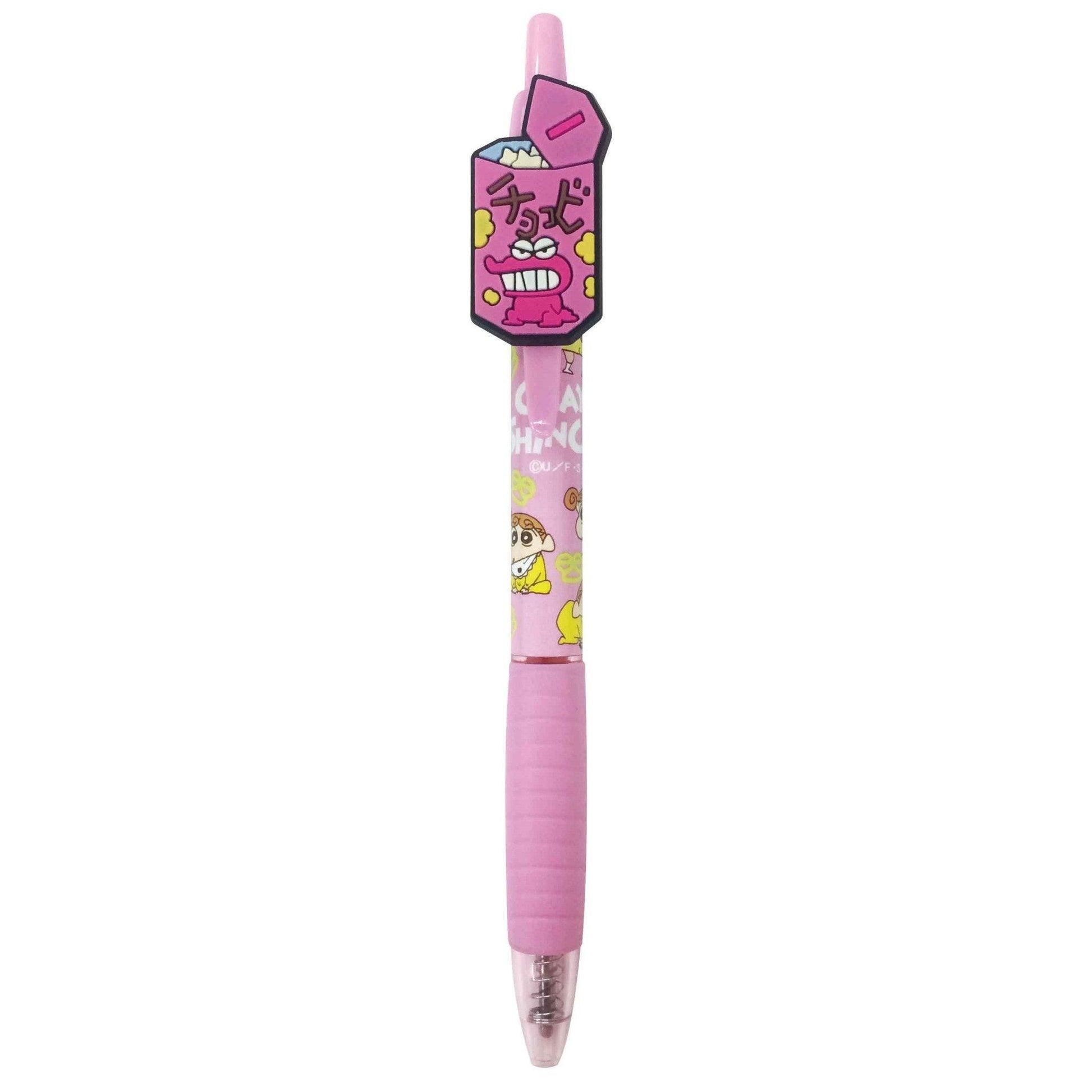 AI PLANNING Crayon Shin-chan 0.7MM Gel Pen Ballpoint Pen 2nd Bullet With Cute Pen Clip Doll - CHL-STORE 